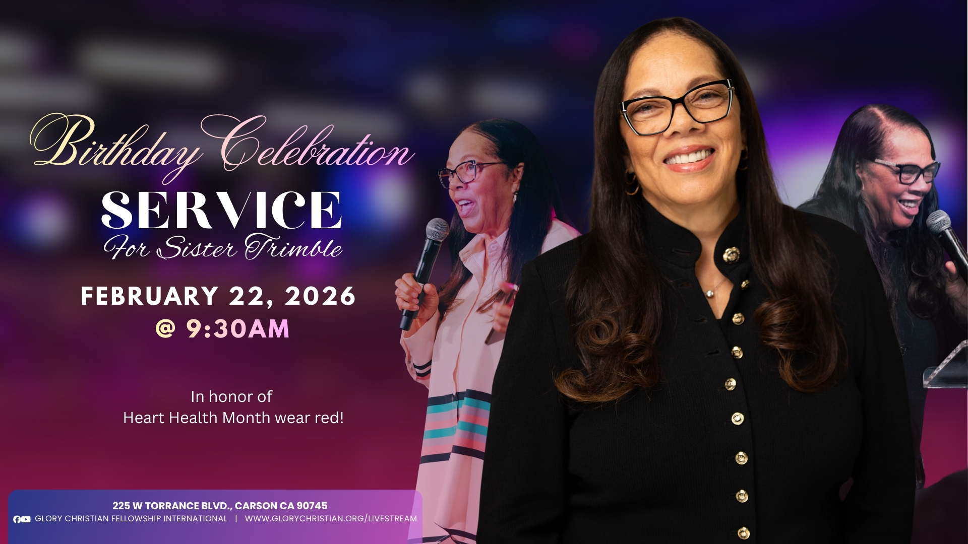Birthday Celebration Service For Sister Trimble